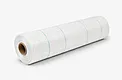 Roll of white woven weed control mat
