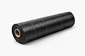 Roll of black woven weed control mat